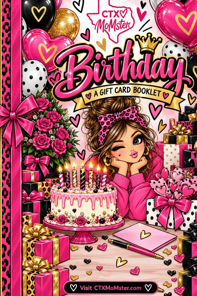 CTX MoMster Birthday Gift Card Booklet Cover